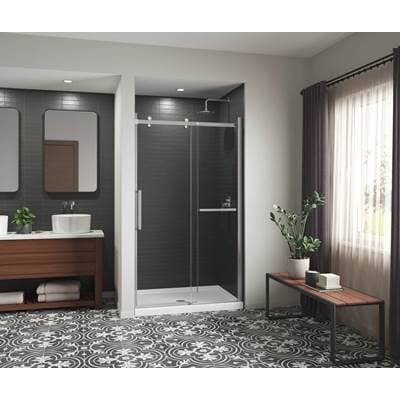 Aker Icon Base 4834 Acrylx Alcove Center Drain Shower Base - White