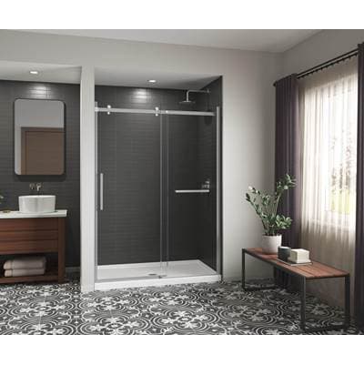 Aker Icon Base 6036 Acrylx Alcove Center Drain Shower Base - White