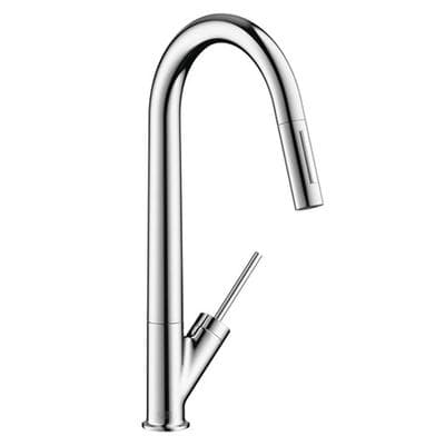 Axor Starck Higharc Kitchen Faucet 2-Spray Pull-down, 1.75 GPM - Chrome