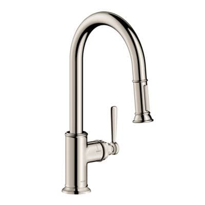 Axor Montreux Higharc Kitchen Faucet 2-Spray Pull-down, 1.75 GPM - Polished Nickel