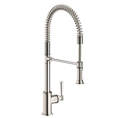 Axor Montreux Semi-pro Kitchen Faucet 2-Spray, 1.75 GPM - Polished Nickel