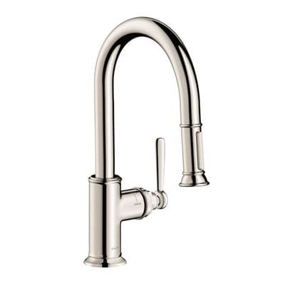Axor Montreux Prep Kitchen Faucet 2-Spray Pull-down, 1.75 GPM - Polished Nickel