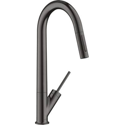 Axor Starck Higharc Kitchen Faucet 2-Spray Pull-down, 1.75 GPM - Brushed Black Chrome