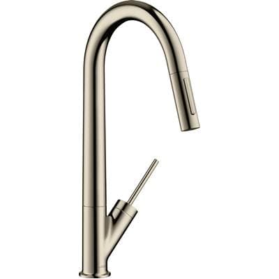 Axor Starck Higharc Kitchen Faucet 2-Spray Pull-down, 1.75 GPM - Polished Nickel