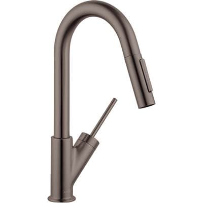 Axor Starck Prep Kitchen Faucet 2-Spray Pull-down, 1.75 GPM - Brushed Black Chrome