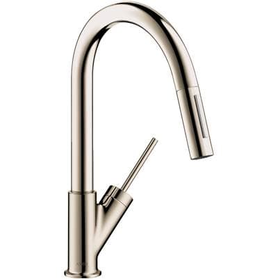 Axor Starck Prep Kitchen Faucet 2-Spray Pull-down, 1.75 GPM - Polished Nickel