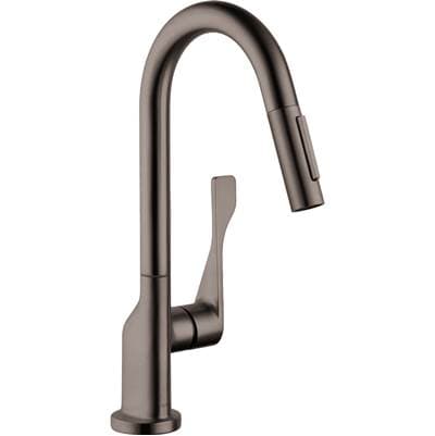 Axor Citterio Prep Kitchen Faucet 2-Spray Pull-down, 1.75 GPM - Brushed Black Chrome
