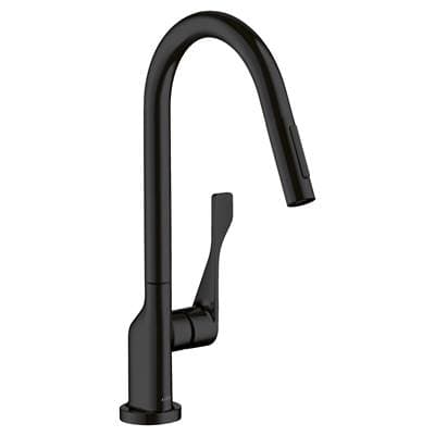 Axor Citterio Higharc Kitchen Faucet 2-Spray Pull-down, 1.75 GPM - Matte Black