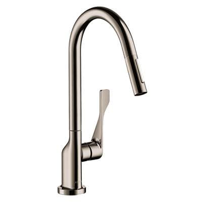 Axor Citterio Higharc Kitchen Faucet 2-Spray Pull-down, 1.75 GPM - Polished Nickel