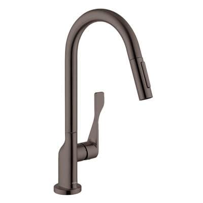 Axor Citterio Higharc Kitchen Faucet 2-Spray Pull-down, 1.75 GPM - Brushed Black Chrome