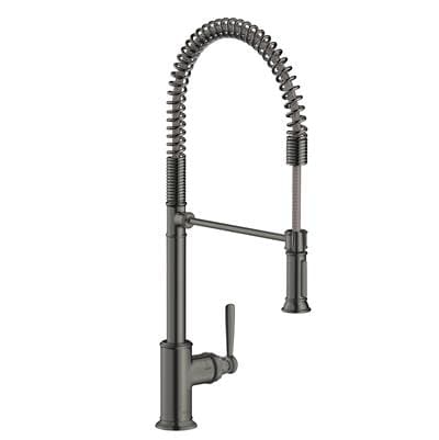 Axor Montreux Semi-pro Kitchen Faucet 2-Spray, 1.75 GPM - Brushed Black Chrome