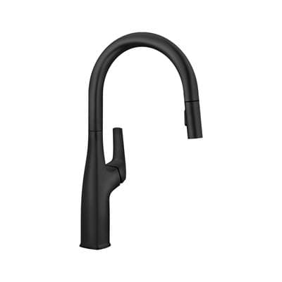 Blanco Rivana High-arc Pull-down Dual-spray Kitchen Faucet - Matte Black