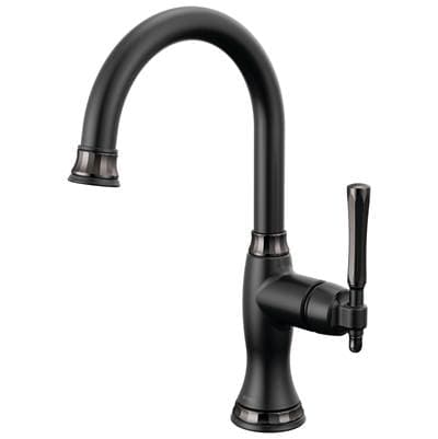 Brizo the Tulhame Kitchen Collection By Brizo Bar Faucet - Matte Black with Brilliance Black Onyx