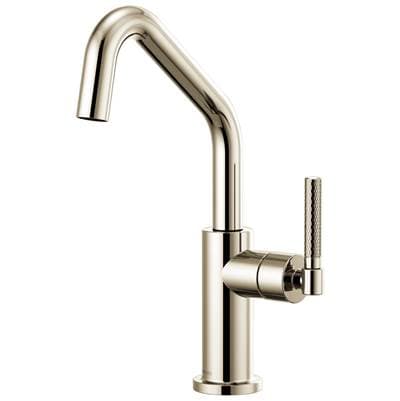 Brizo Litze Bar Faucet with Angled Spout and Knurled Handle Kit - Polished Nickel
