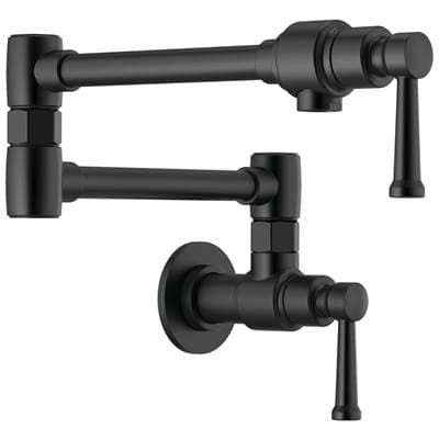 Brizo Artesso Artesso Wall Mount Pot Filler - Matte Black