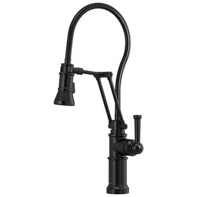 Brizo Artesso Articulating Faucet with Finished Hose - Matte Black