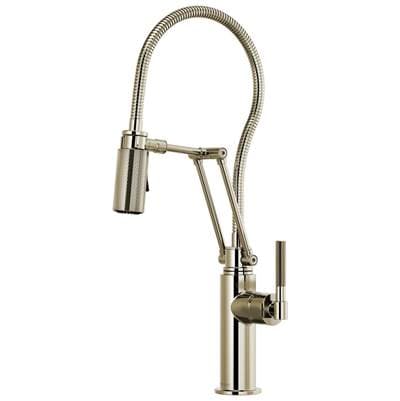 Brizo Litze Articulating Faucet with Finished Hose - Polished Nickel