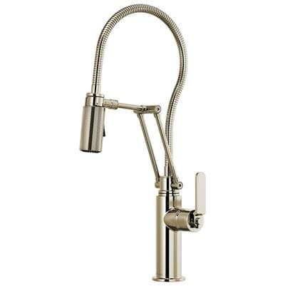 Brizo Litze Articulating Faucet with Finished Hose - Polished Nickel