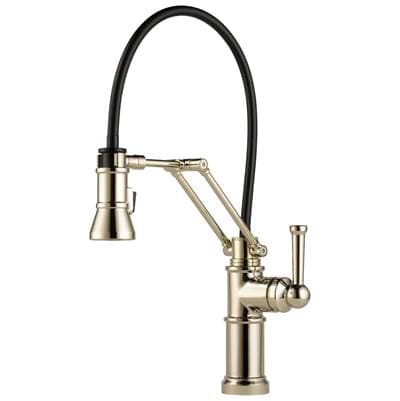 Brizo Artesso Single Handle Articulating Kitchen Faucet - Polished Nickel