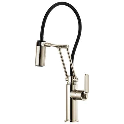 Brizo Litze Articulating Faucet with Industrial Handle - Polished Nickel
