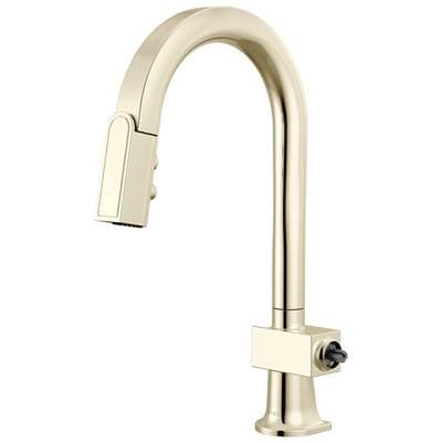 Brizo Frank Lloyd Wright Pull-down Prep Faucet with Arc Spout - Less Handle - Polished Nickel