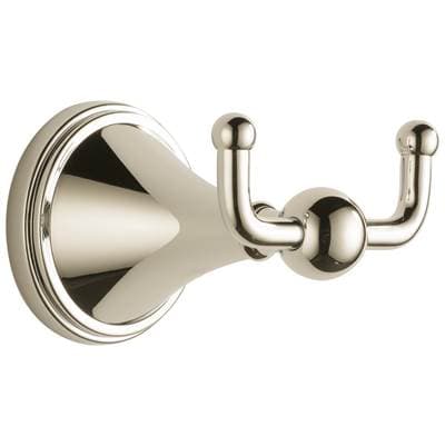 Brizo Traditional Double Robe Hook - Polished Nickel