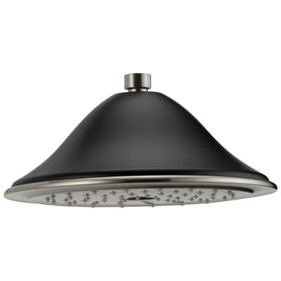 Brizo Traditional Round Raincan Showerhead - Luxe Nickel with Matte Black