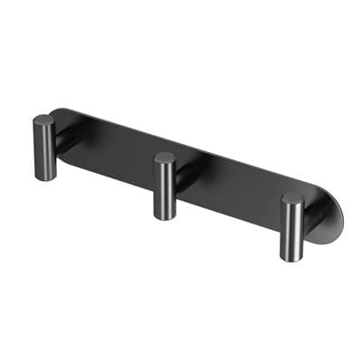Gatco Latitude, All Modern D1/2cor 11'' L Triple Robe Hook - Matte Black