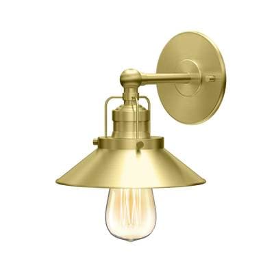 Gatco Modern Farmhouse Metal Single Sconce - Brushed Brass