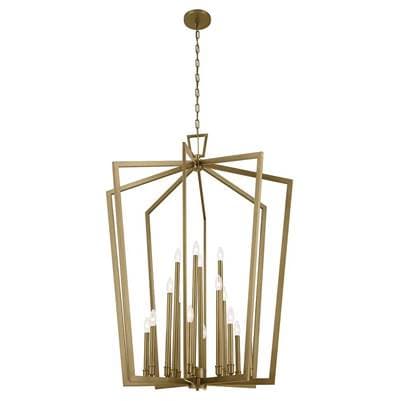 Kichler Lighting Abbotswell 49 Inch 16 Light Foyer Pendant - Natural Brass