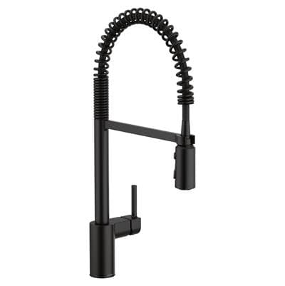 Align One Handle Pre-Rinse Spring Pulldown Kitchen Faucet with Power Boost, Matte Black
