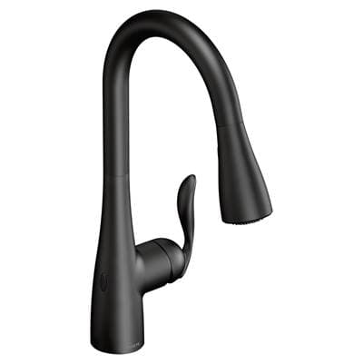 Arbor Motionsense Wave Sensor Touchless One-Handle Pulldown Kitchen Faucet Featuring Power Clean, Matte Black