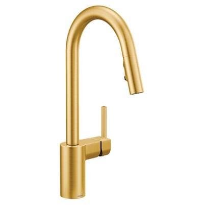 Align One-Handle Modern Kitchen Pulldown Faucet with Reflex and Power Clean Spray Technology, Brushed Gold