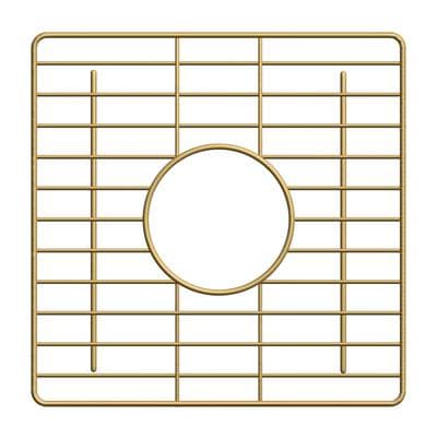 12'' Square Bottom Grid Champagne Bronze