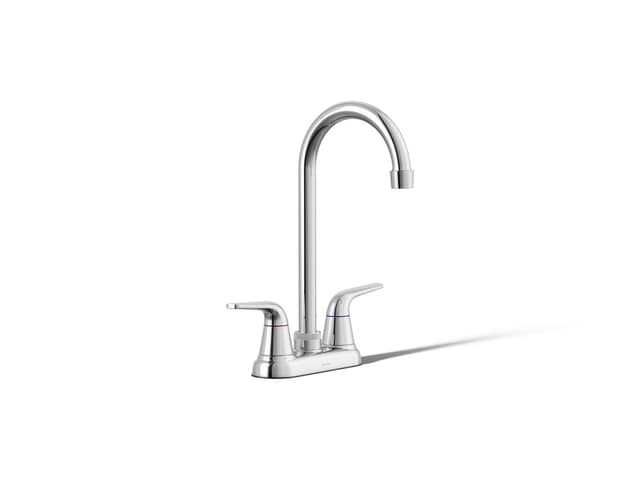 Kohler Jolt Two-handle bar sink faucet - Polished Chrome