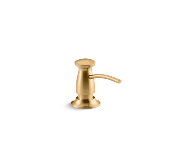 Kohler Transitional design soap/lotion dispenser - Vibrant Brushed Moderne Brass