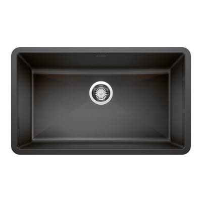 Blanco Precis Silgranit 32'' Super Single Undermount Kitchen Sink - Anthracite