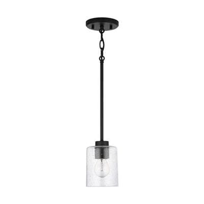 Capital Lighting Homeplace Greyson 1-Light Pendant - Matte Black